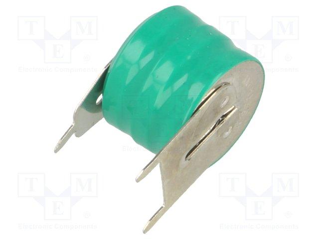 Accu rechargeable ni-mh 3.6v 15 ma  d=12.4mm h=10mm