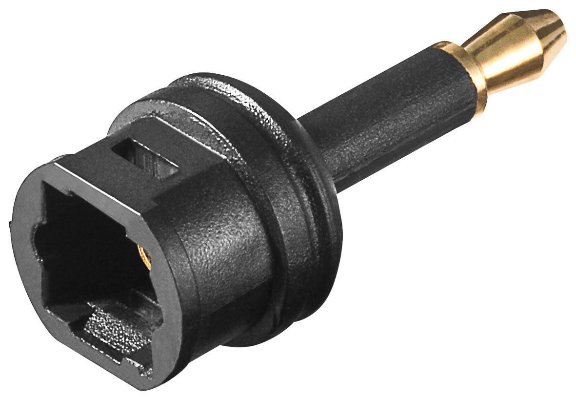Adaptateur audio-video connecteur 3.5mm male / toslink femelle