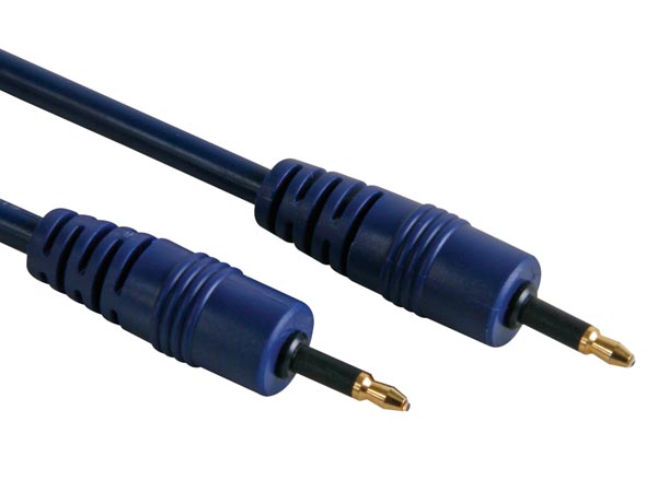 Cable optique - 3.5mm con vers 3.5mm con, od=5mm, longueur=1m