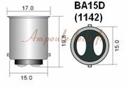 Lampe ba15d tube 110/ 140v 7/ 10w 16x54mm