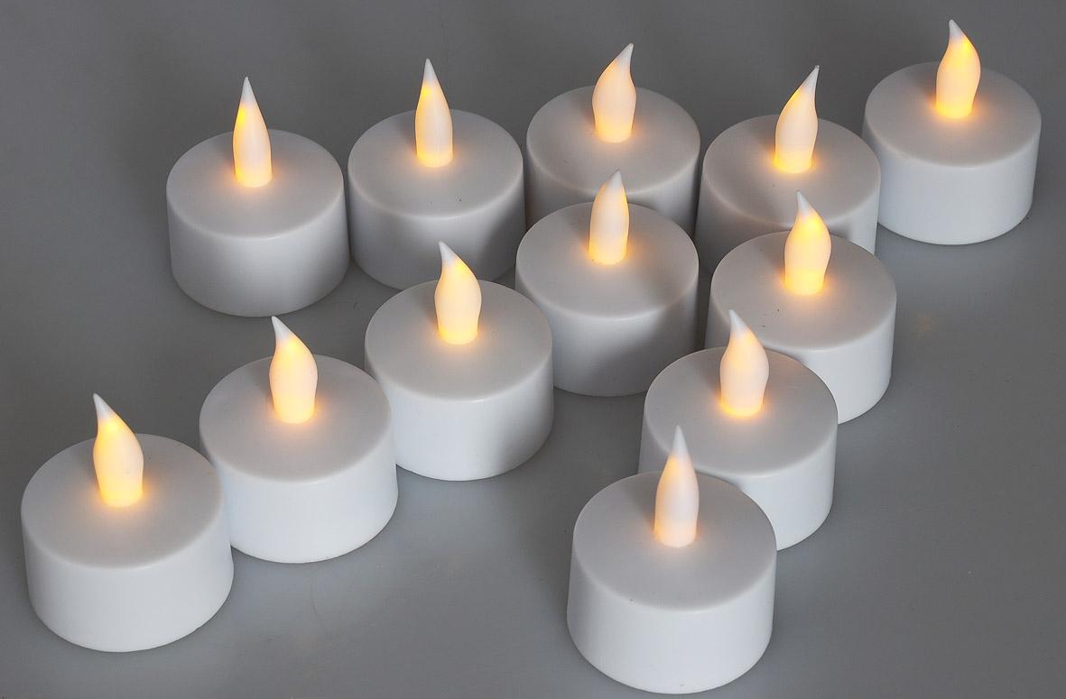 Ensemble de 12 bougies à leds rechargeables