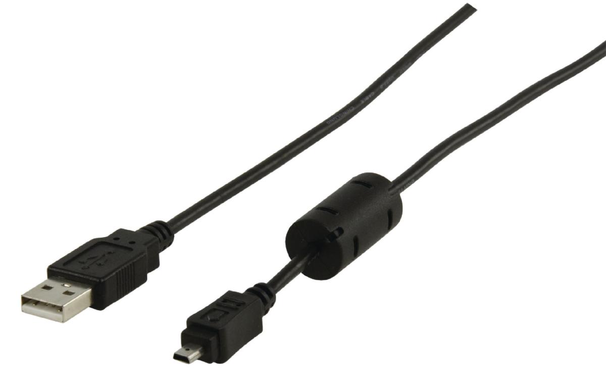 Cable de connexion usb 2.0 pour appareils photo kodak mini-connecteur 8 poles