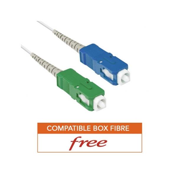 Cordon fibre optique sc-upc / sc-apc 2m (internet) l=5m