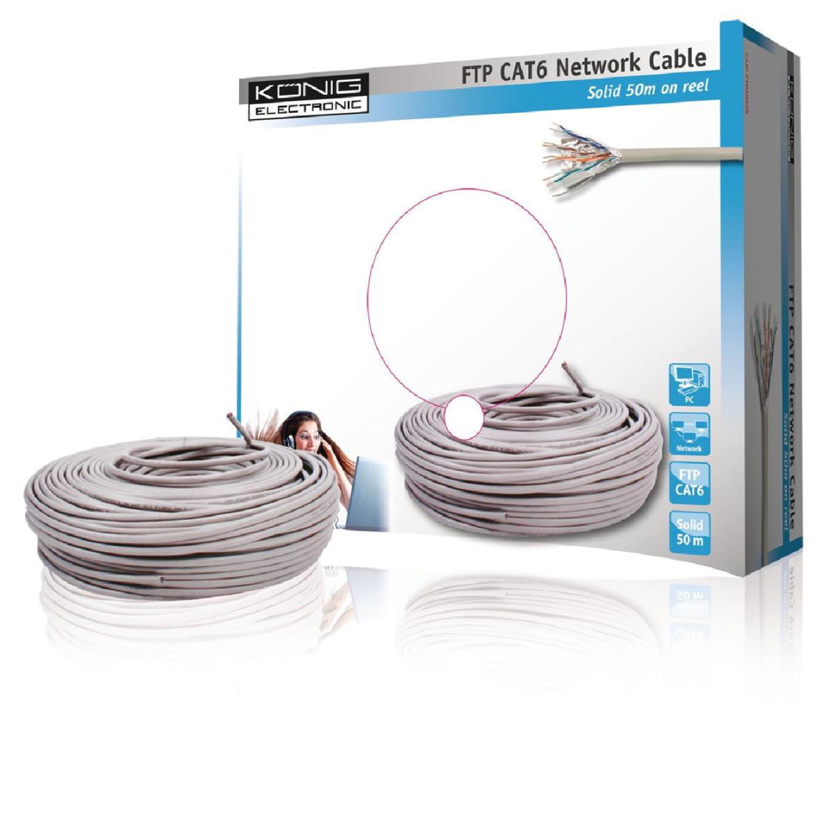 Cable ftp cat6 en bobine