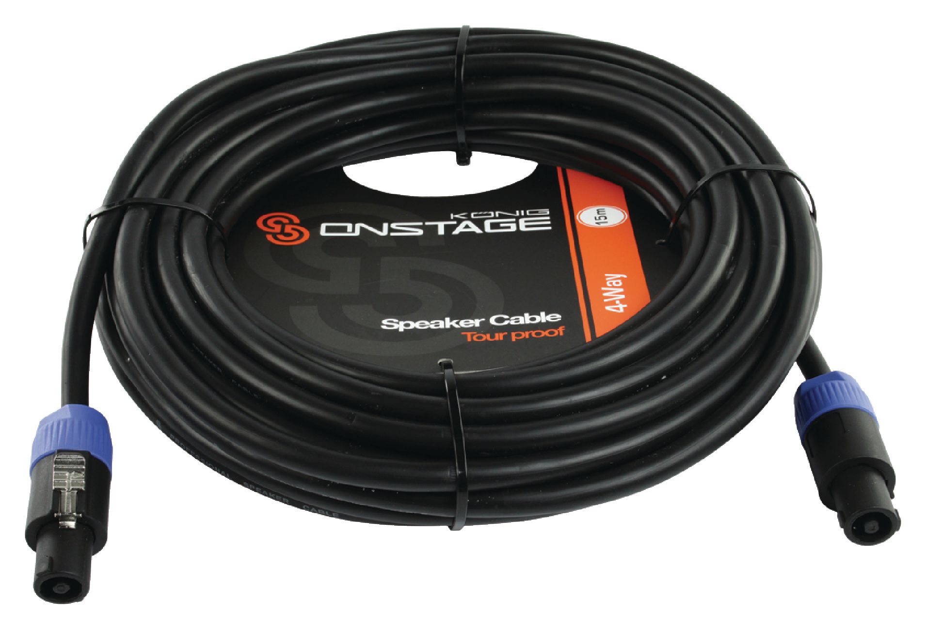 Cable haut-parleur 4x 1.5mm 15 m onstage