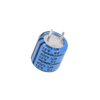 Condencateur mémoire super condensateur; tht; 0,022f; 5,5vdc; -20÷80%; trame: 5,08mm