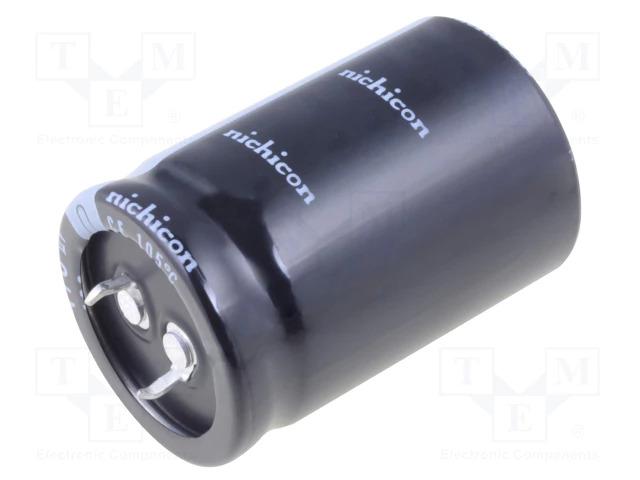 Condensateur électrolytique haute qualité nichicon 100uf 500v dc Ø22x40mm 105°c snap-in