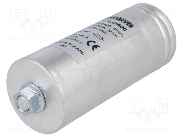 Condensateur polypropylene triphase 16.60uf 400vac 2.5kva 60 x 150mm