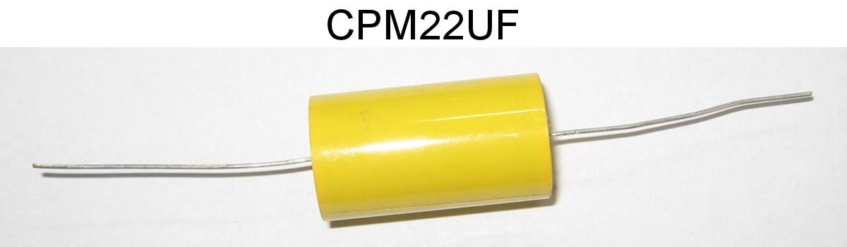Condensateur polypropylene axial 250v 22 uf 30x61mm