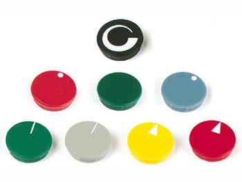 Lid for 10mm button (grey - black line)