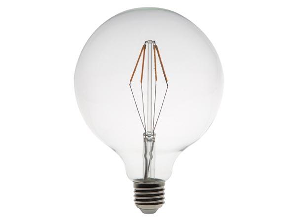 Ampoule a filament led style retro g125 4.5w e27 blanc chaud intense