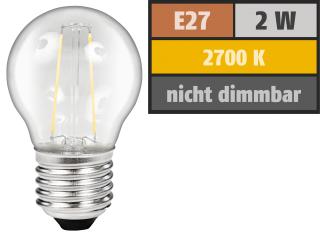 Ampoule a filament led e27 style retro 2w blanc chaud 2700k 200 lumens 45x78mm