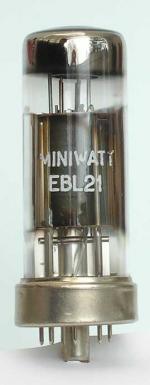 Tube electronique ebl21 / ebl71 / pdd2 double diode - pentode 8 pins