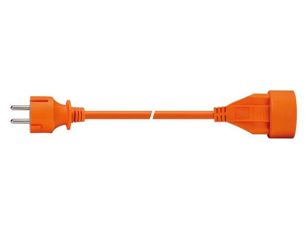 Rallonge 20m - orange 3g1.5 3600w 16a