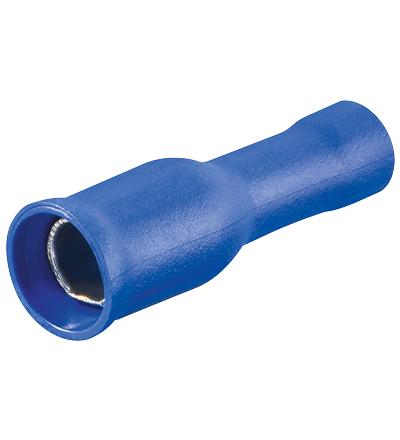 Cosse cylindrique femelle bleue pour câble 1.5 à 2.5mm² lot de 100 x pièces