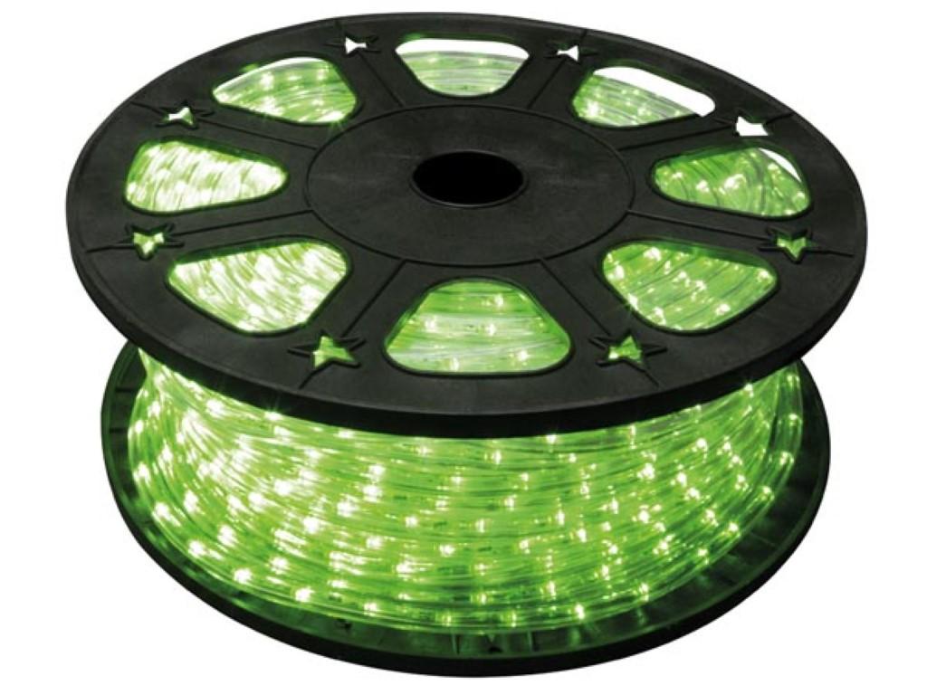 Flexible lumineux vert a leds d= 13mm  - 45m