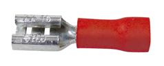 Cosse femelle 4.8mm rouge câble 0.5 à 1mm²  lot de 50  x pieces