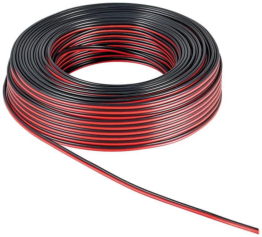 Câble haut parleur scindex rouge et noire 2x 1.5mm² l = 10m