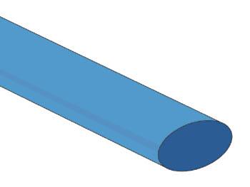 Assortiment de gaines thermorétractables bleues 25 pièces Ø12.7mm l=1.2m