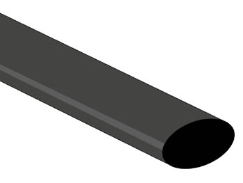 Assortiment de gaines thermorétractables noires 25 pièces Ø12.7mm l=1.2m