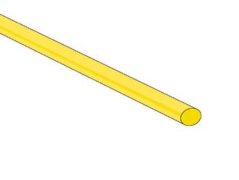 Assortiment de gaines thermorétractables jaunes 50 pièces Ø3.2mm l=1.2m