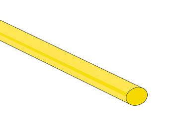 Assortiment de gaines thermorétractables jaunes 50 pièces Ø4.8mm l=1.2m