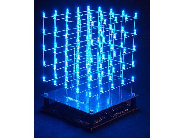 Cube á led 3d - 5 x 5 x 5 (led bleue)