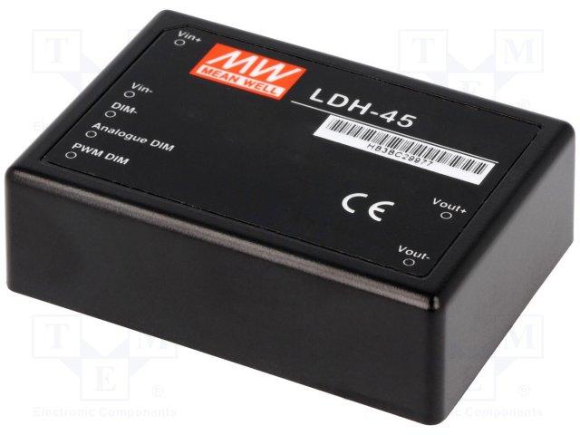Convertisseur dc/dc courant constant pour eclairage led 18-32v / 12-86v 500ma avec pwm dimming