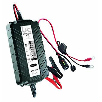 Chargeur de batterie haute gamme uniteck 12v - 8a pour batteries 10-250 ah