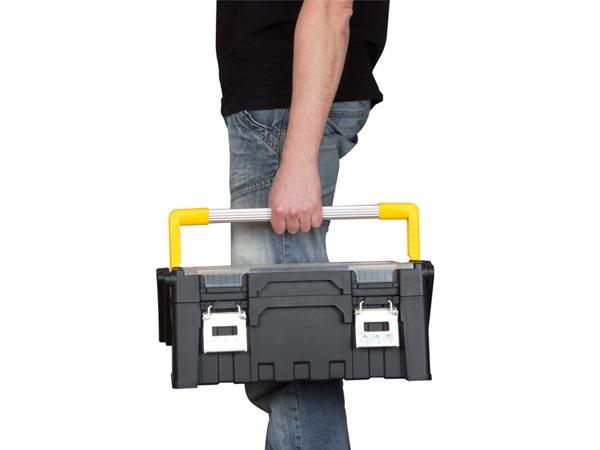 Boîte à outils avec bacs amovibles 45,5 x 24 x 20 cm