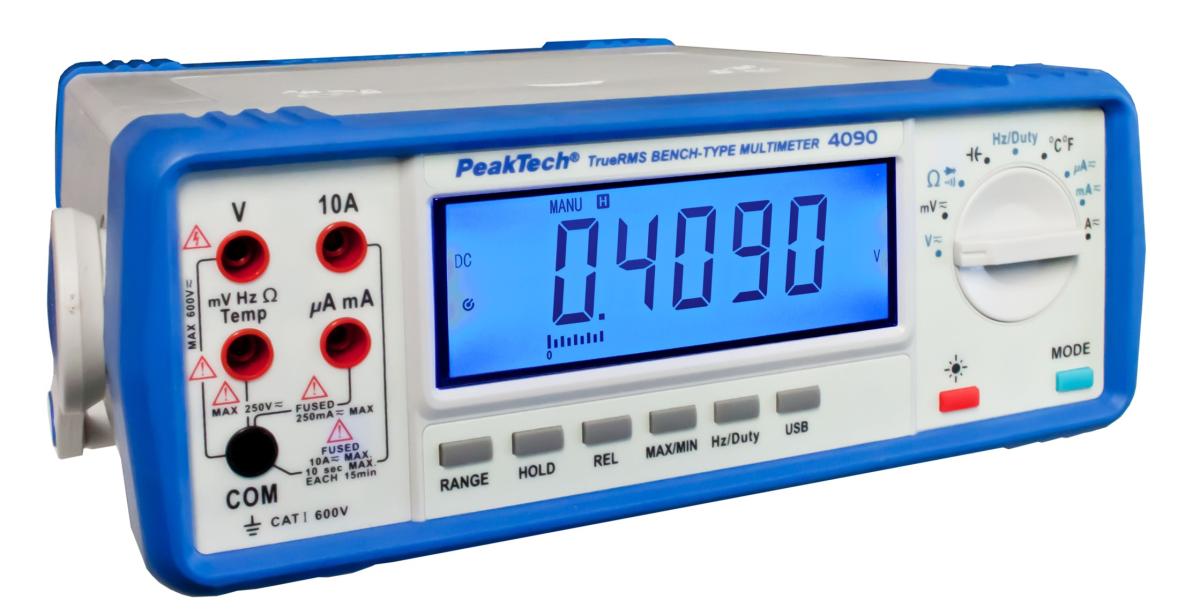 Multimètre de table  avec sortie usb , ohmètre/voltmètre/ampèremètre/capacimètre/fréquencemètre/thermomètre