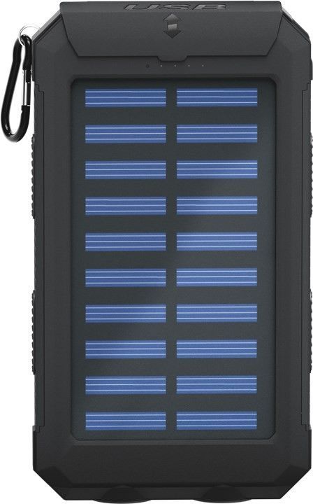 Batterie de secours extérieure pour téléphone 8000 mah solaire + torche