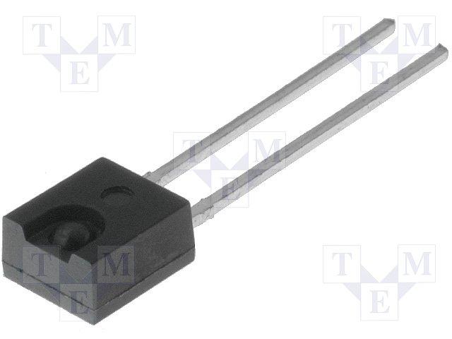 Photo-transistor 880nm 5v 50° noir avec filtre ir