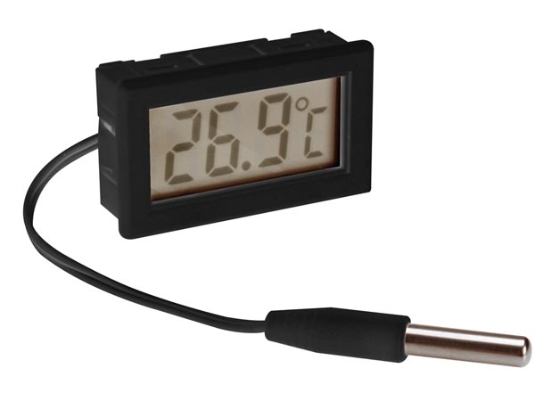 Thermomètre digitale à encastrer - 50°c à + 70°c précision 0.1°c