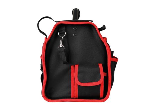 Trousse porte-outils : sac avec poignée en métal , bandoullière et 18 poches