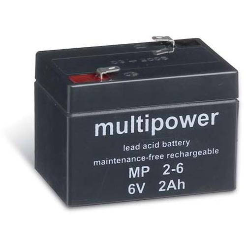 Batterie étanche agm cyclage 6v 2a 75x51x57mm