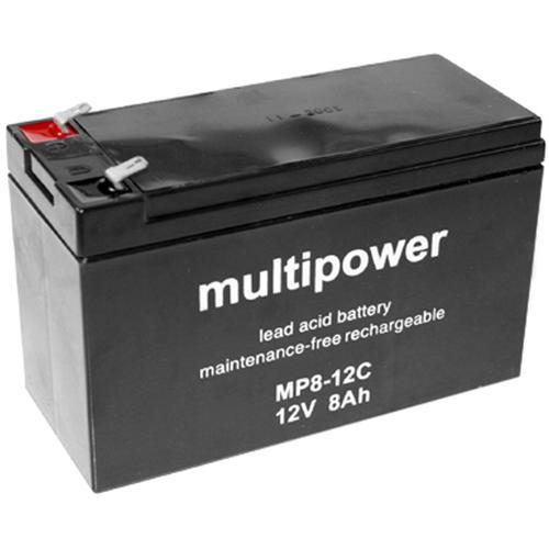 Batterie étanche agm cyclage 12v 9a 151x65x94mm ( mp1235h-l ) ( mp1236h )