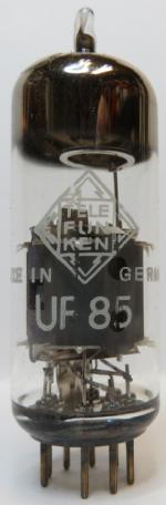 Tube electronique uf85 / 19by7 pentode 9 pins ( noval )
