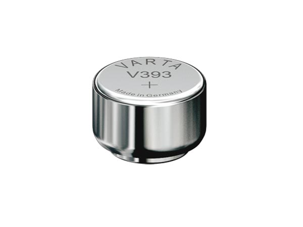Pile bouton oxyde d'argent 1.55v 65ma (7.9x 5.4mm) sr48 sw / varta 393.801.111