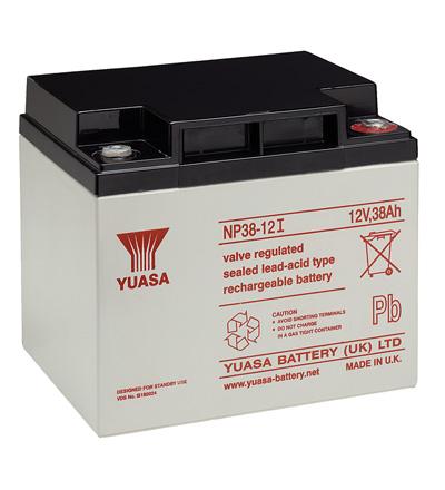 Batterie au plomb agm professionnelle 12v 38a 197x165x170mm  yuasa (np38-12i)