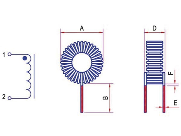Self torique antiparasite 1a 470uh d=28mm h=13.5mm