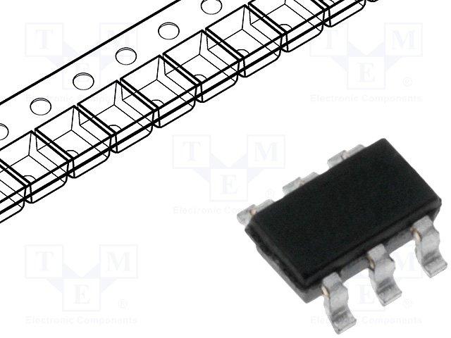 Convertisseur a/d; canaux:1; 12bit; 200ksps; 2,7÷5,25vdc; sot23-6