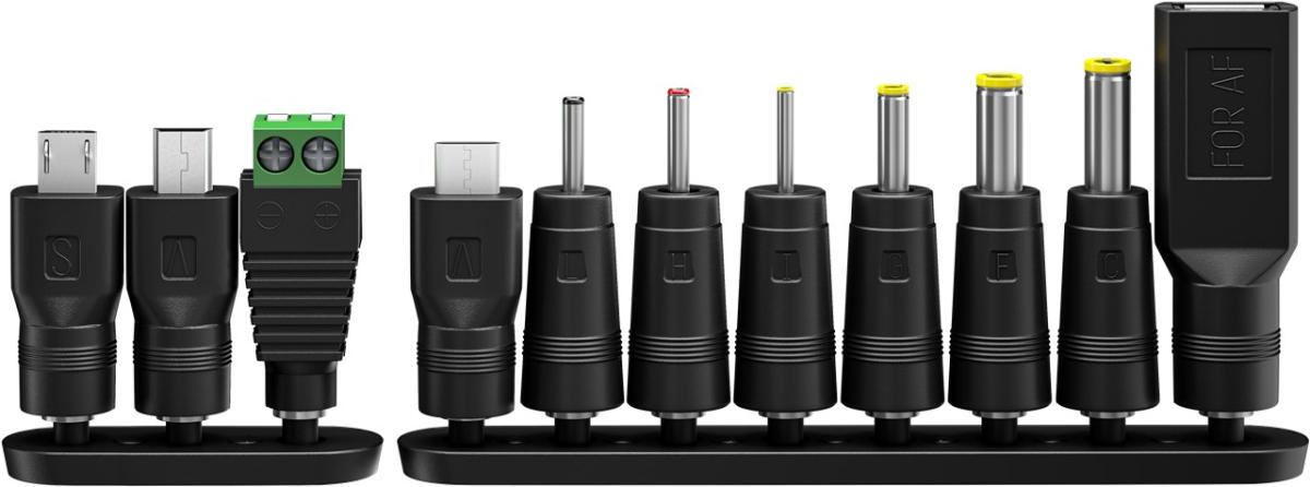 Alimentation universelle 3 v à 12 v / max 27w (2.25a) / 11 adaptateurs inclus