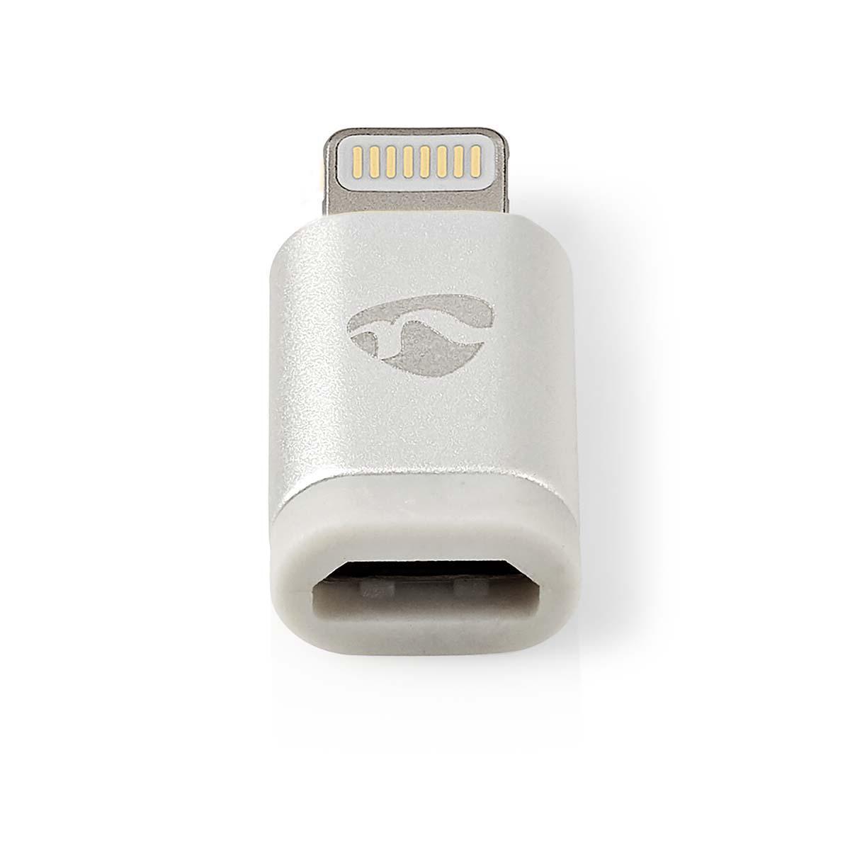 Adaptateur de connectique micro usb-b femelle vers lightning apple male