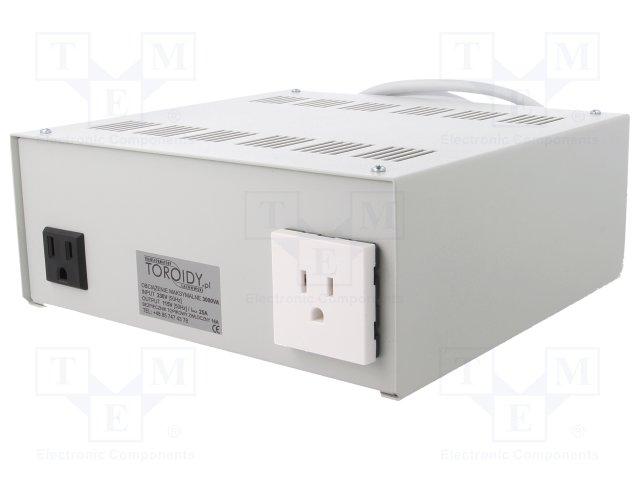 Auto transfo monophase 3000va  230/115v 50-60 hz