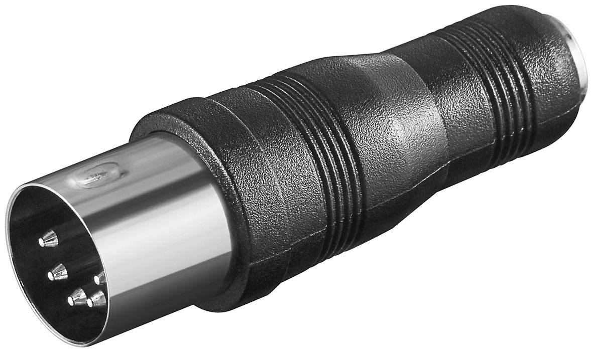 Adaptateur jack 3.5 stéréo femelle vers din 5 broches 180 mâle