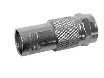 Adaptateur hf-television bnc femelle / f male