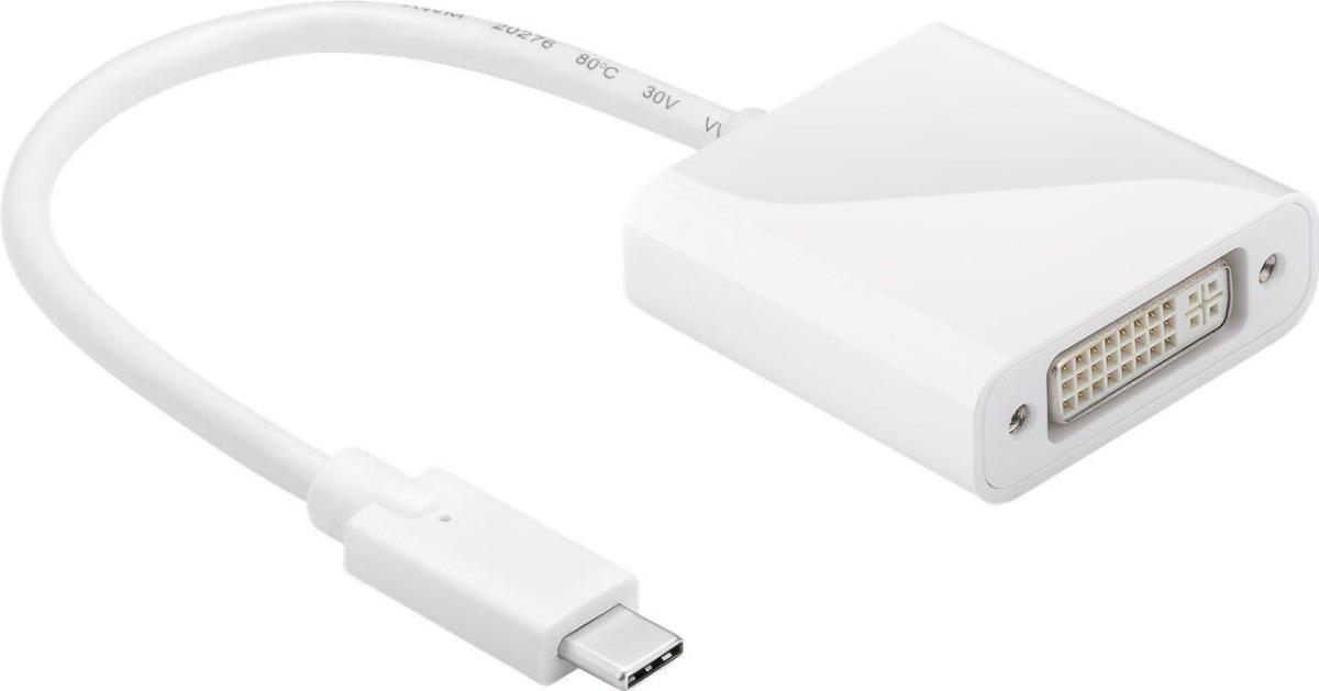 Adaptateur usb-c male / dvi-i femelle dual-link (24+5 pin)