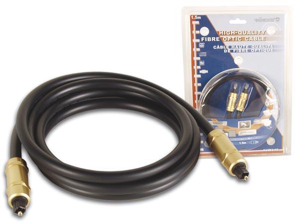 Cable a fibre de verre optique, 2 x toslink male (