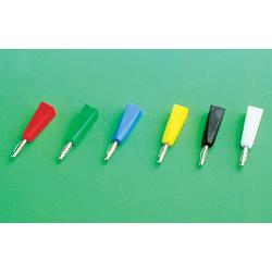 Fiche banane mâle 2.0mm  -  cat1  60vdc 5a -  a souder - rouge -